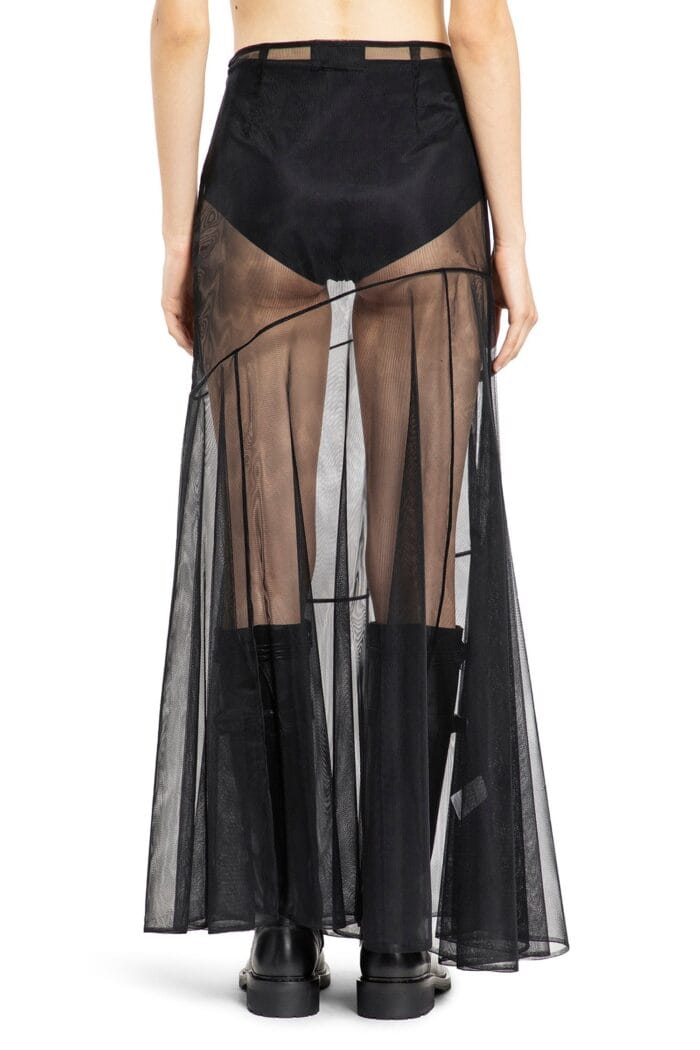 SIMONE ROCHA Sheer Bias Cut Skirt