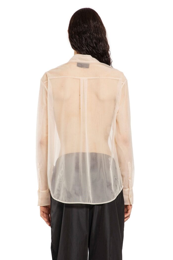 SIMONE ROCHA Sheer Classic Fit Shirt With Turbo Embroidery