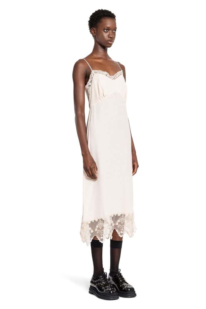 simone rocha slip dress with lace trim SIMONE ROCHA Slip Dress With Lace Trim