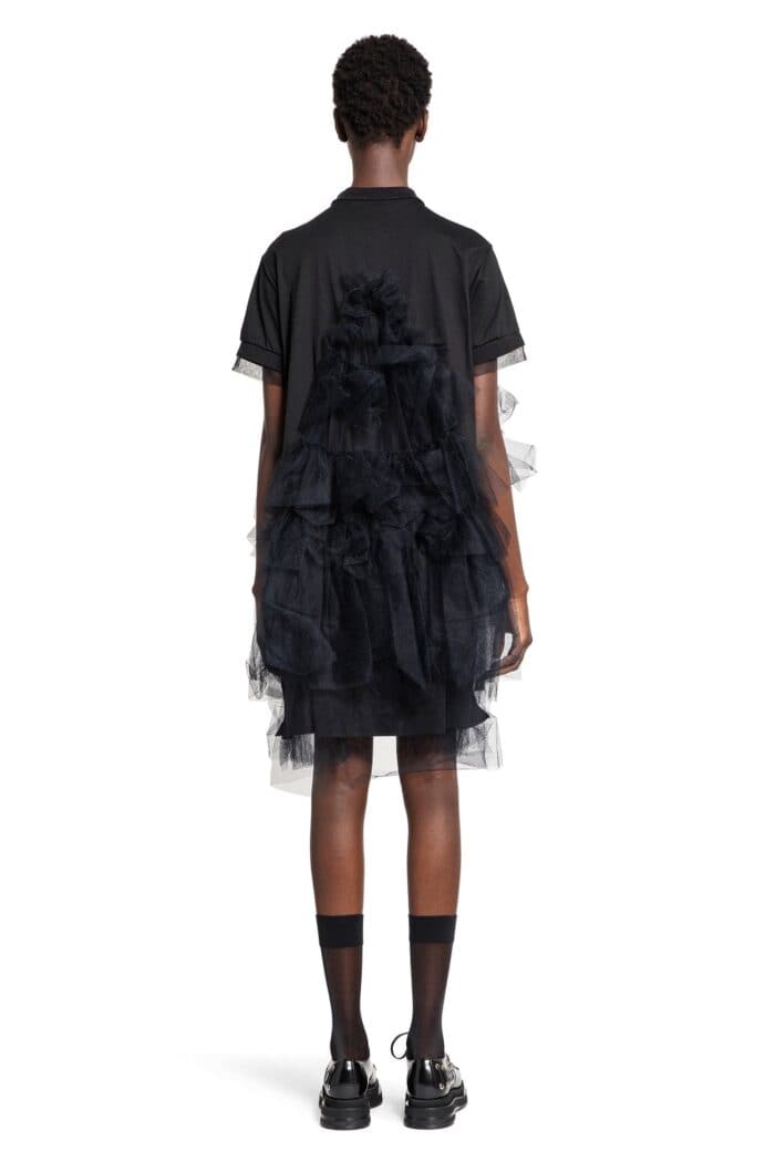 SIMONE ROCHA Tiered Tulle Frill Polo Dress