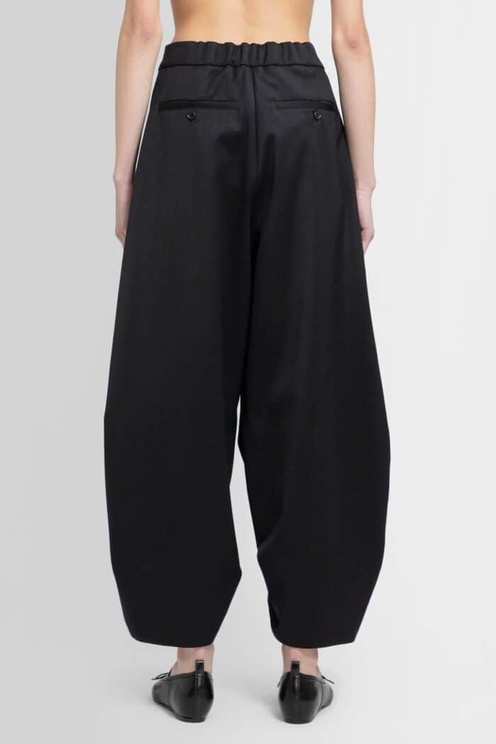 SIMONE ROCHA Wide Leg Trousers With Ruching