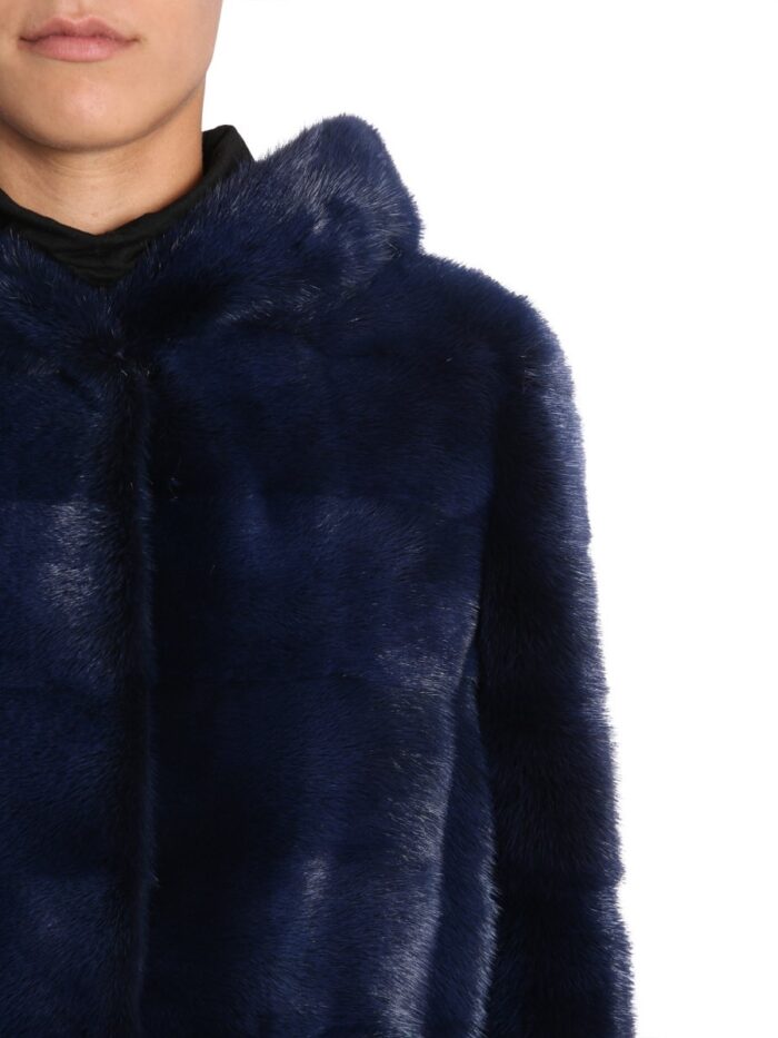 SIMONETTA RAVIZZA HOODED MINK FUR JACKET
