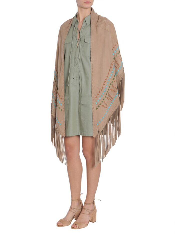 SIMONETTA RAVIZZA SUEDE SHAWL
