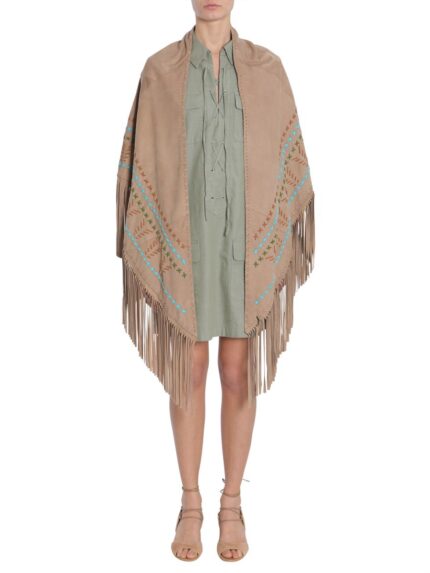 SIMONETTA RAVIZZA SUEDE SHAWL
