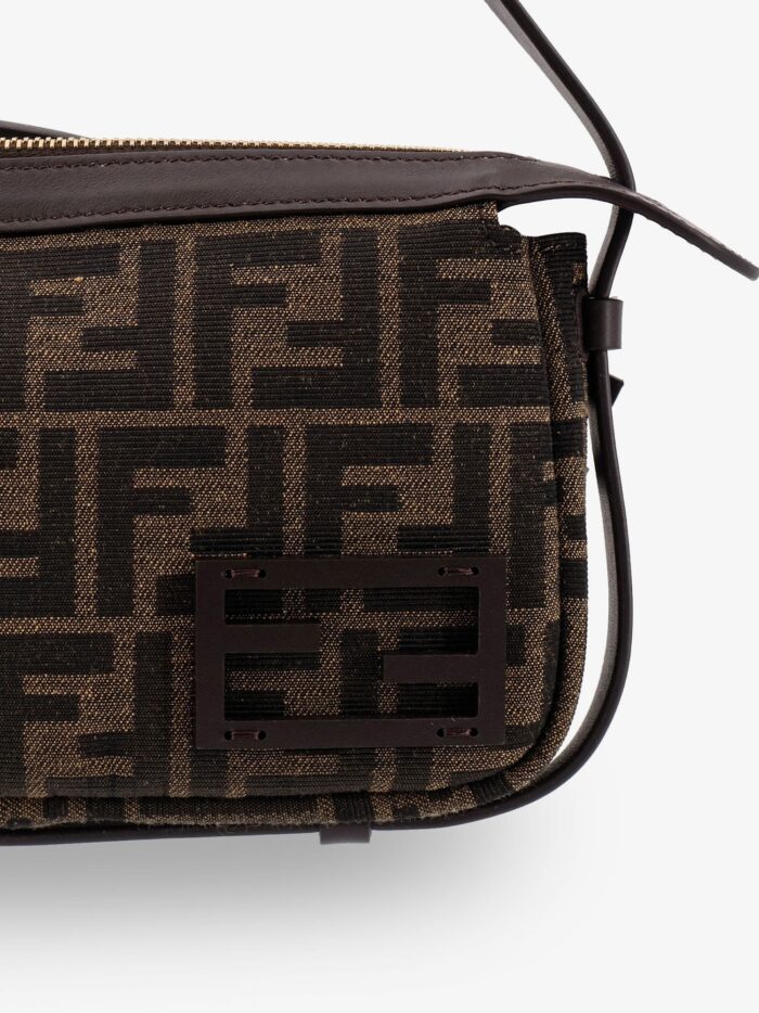 Simply Fendi Mini FFjacquard Fabric Shoulder Bag