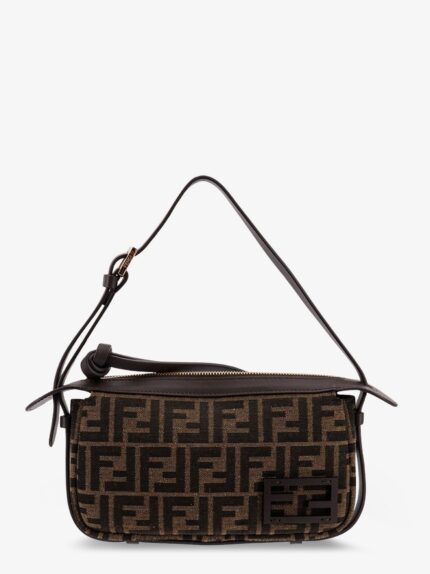 Simply Fendi Mini FFjacquard Fabric Shoulder Bag