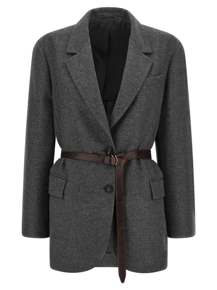 brunello cucinelli single breasted blazer Brunello Cucinelli Single-breasted Blazer