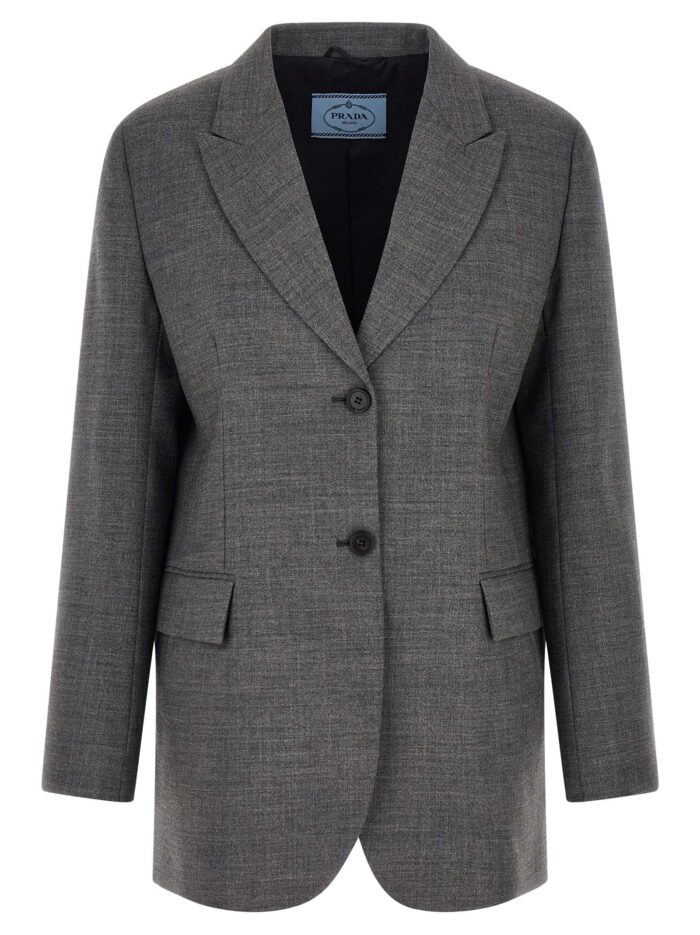 prada single breasted blazer PRADA Single-breasted Blazer