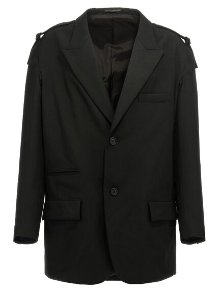 YOHJI YAMAMOTO Single-breasted Blazer With Strap Detail