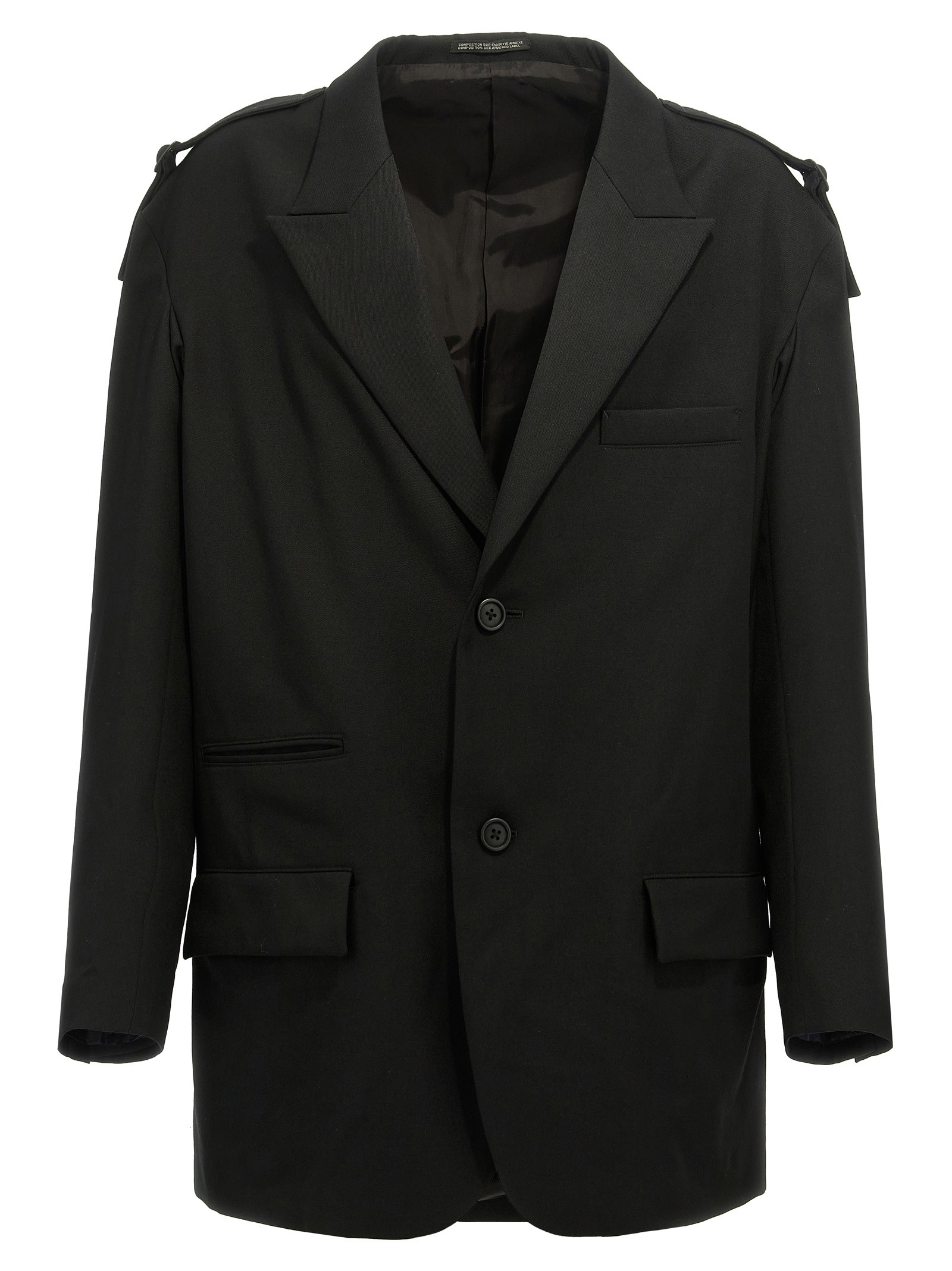 YOHJI YAMAMOTO Single-breasted Blazer With Strap Detail