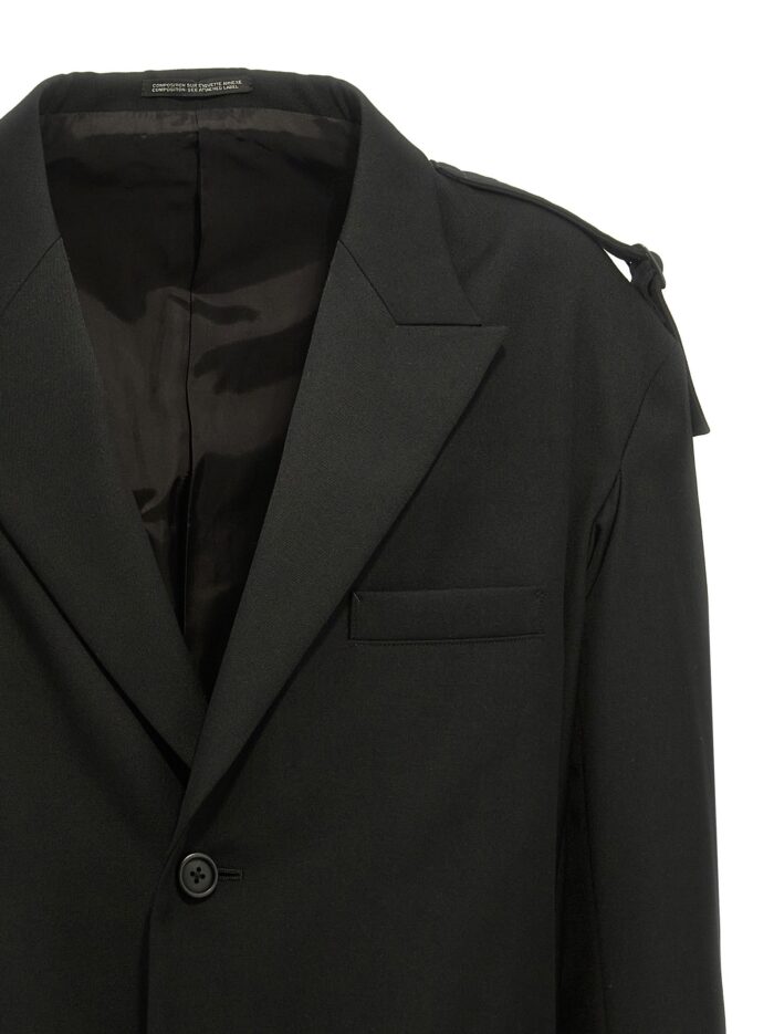 YOHJI YAMAMOTO Single-breasted Blazer With Strap Detail