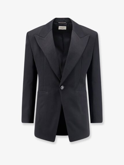 Saint Laurent Single-breasted Certified Wool Blazer