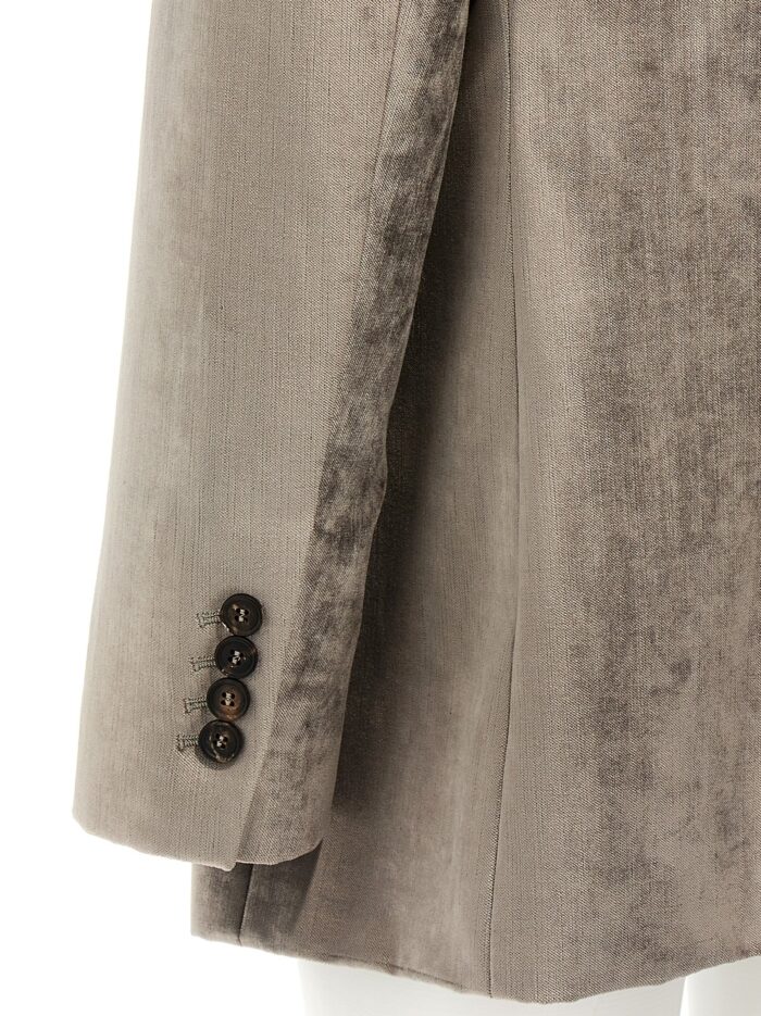 Brunello Cucinelli Single-breasted Chenille Blazer