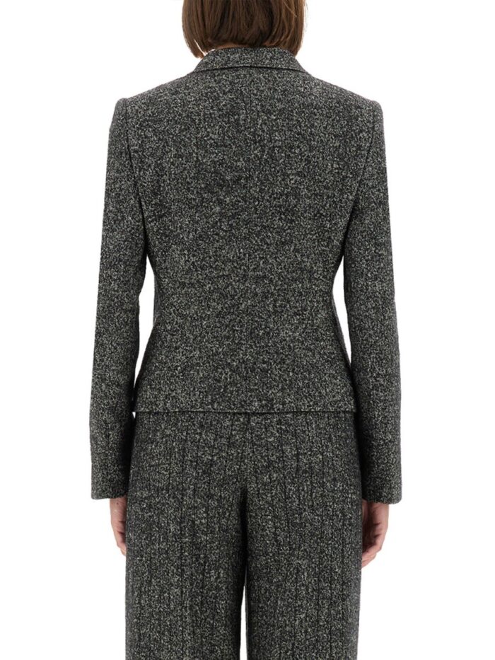 Dolce & Gabbana Single-breasted Jacket In Wool Blend Dot