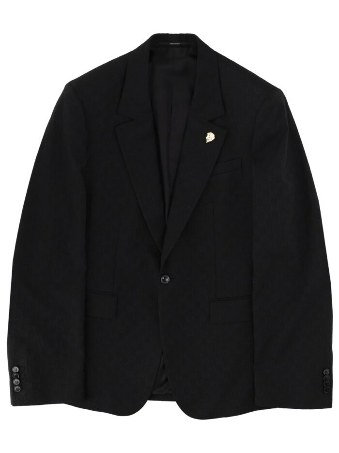 Gucci SINGLE-BREASTED JACKET WITH "GG" WEAVE
