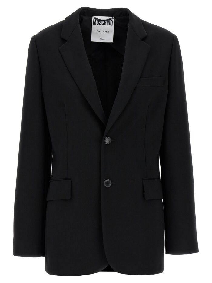moschino single breasted martingale blazer Moschino Single-breasted Martingale Blazer