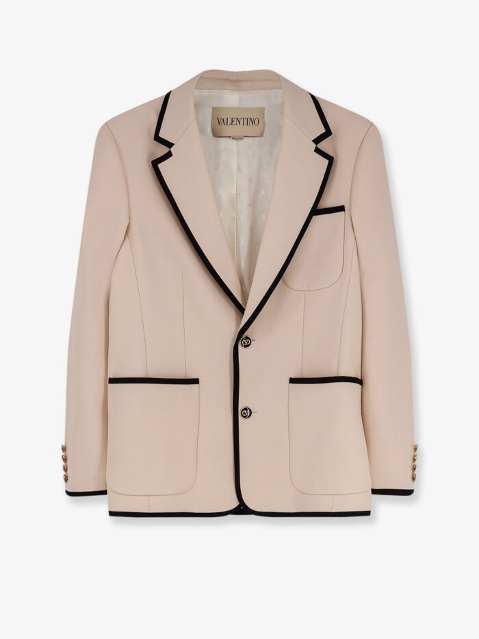 valentino garavani single breasted virgin wool blazer Valentino Garavani Single-breasted Virgin Wool Blazer