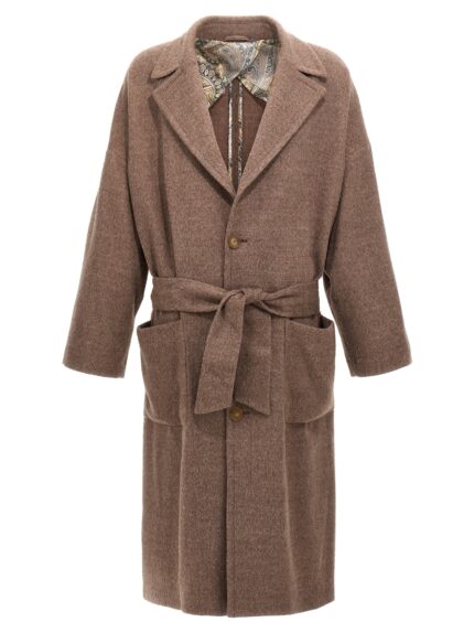 Etro Single-breasted Wool Coat