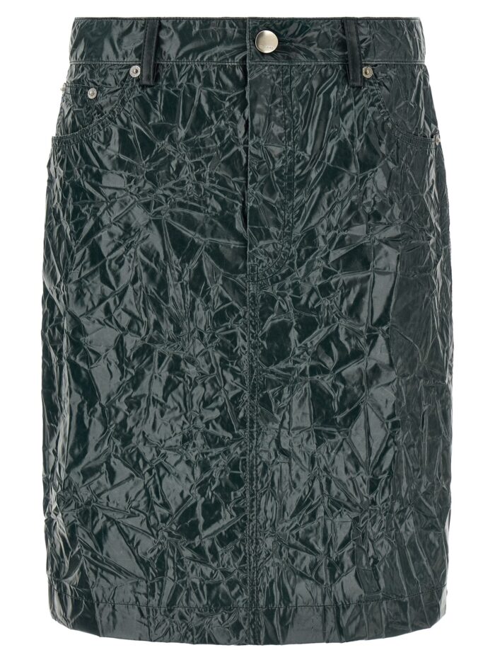 marni skirt with a wrinkled effect Marni Skirt With A Wrinkled Effect