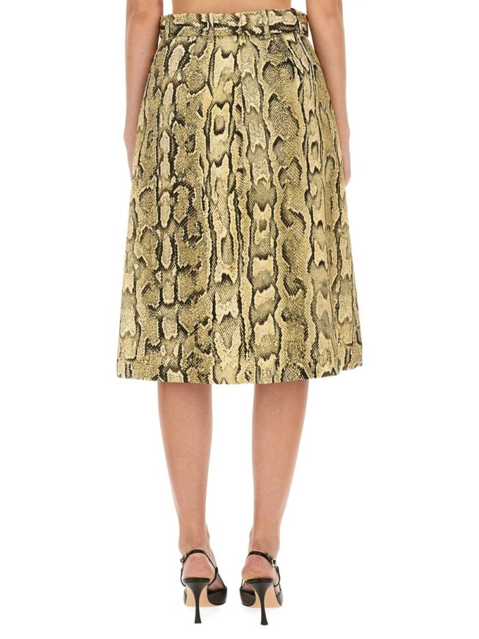 Dries Van Noten Skirt With Animal Pattern