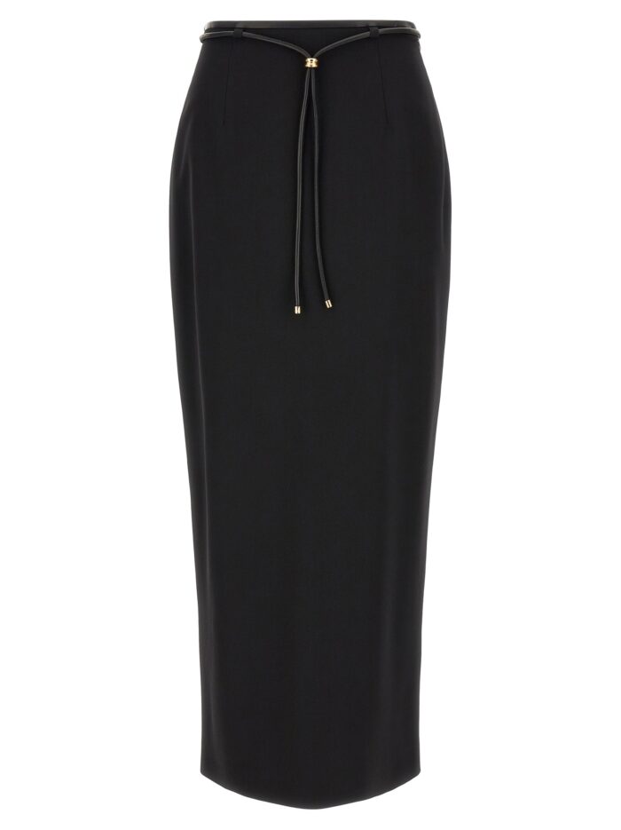 agnona skirt with drawstring belt AGNONA Skirt With Drawstring Belt