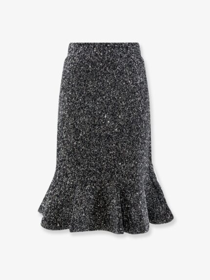 Dior Skirt With Godets And All-over Sequin Motif