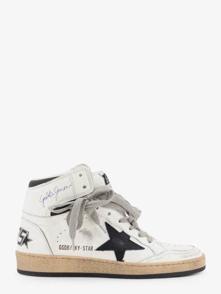Golden Goose Deluxe Brand Sky Star Leather Sneakers With Iconic Side Logo