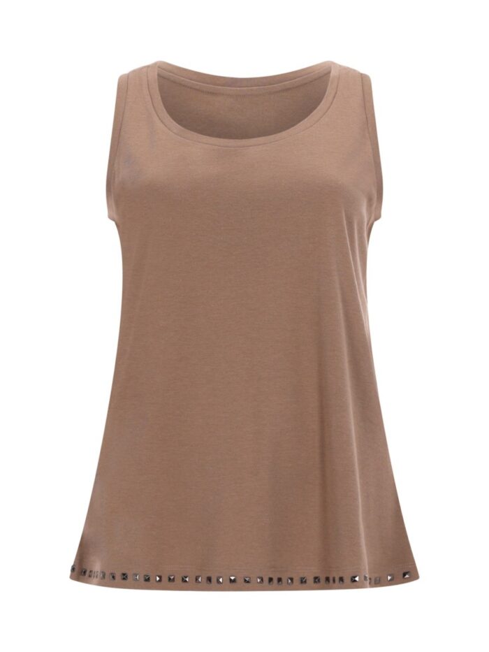 s max mara sleeveless cotton top S MAX MARA SLEEVELESS COTTON TOP