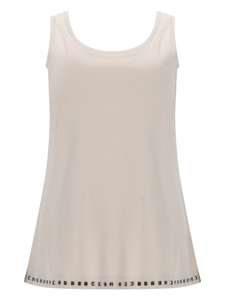 S MAX MARA SLEEVELESS COTTON TOP