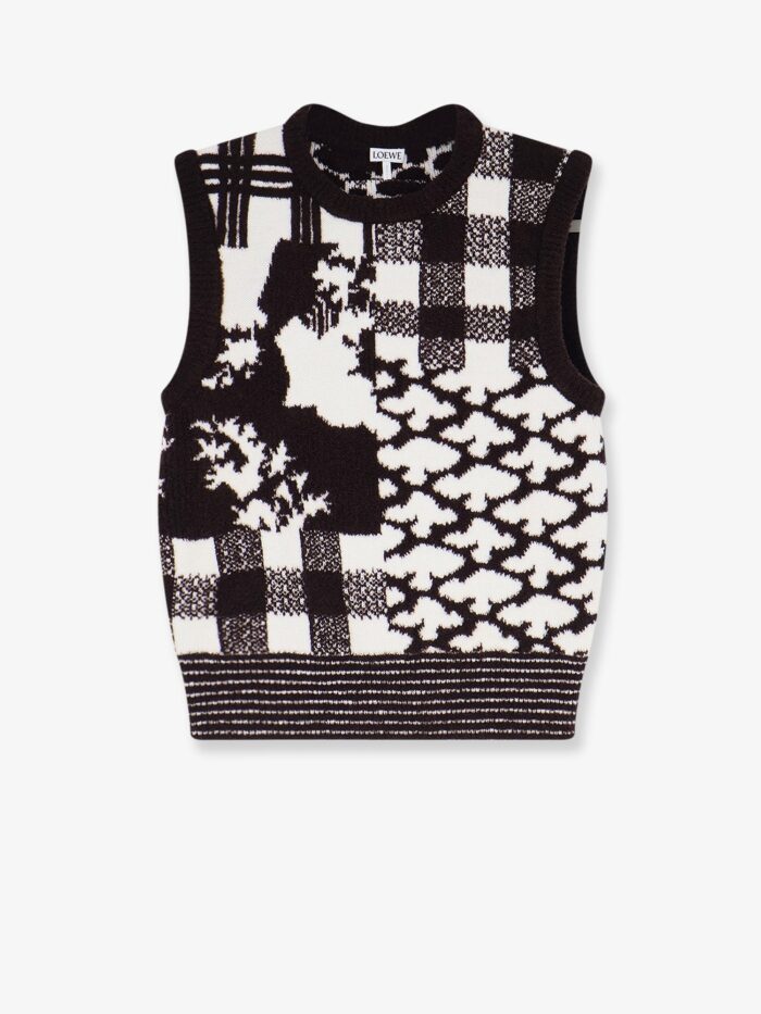 loewe sleeveless wool sweater LOEWE Sleeveless Wool Sweater