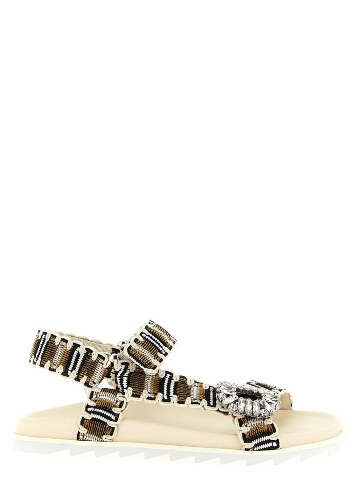 roger vivier 'slidy viv' trek' sandals ROGER VIVIER 'Slidy Viv' Trek' Sandals