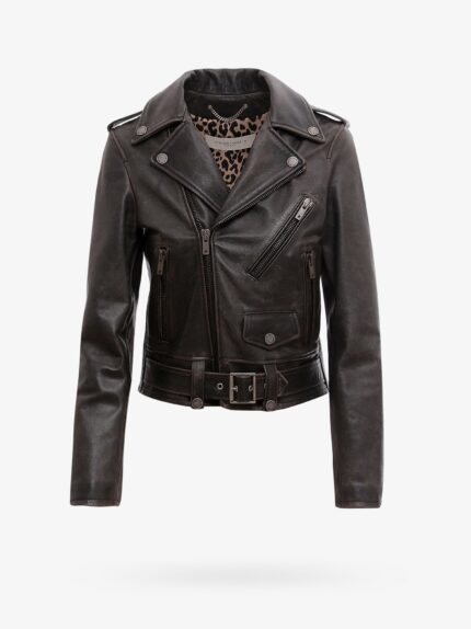 Golden Goose Deluxe Brand Slim Fit Destiny Lived-in Effect Leather Biker