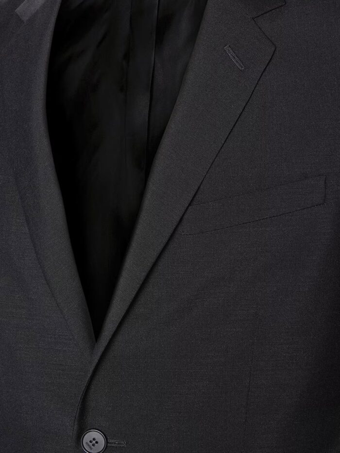 Fendi Slim Fit Kid Mohair Blazer