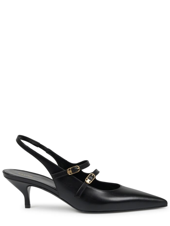 celine judy leather double strap mary jane slingback Celine Judy Leather Double Strap Mary Jane Slingback