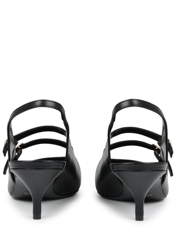 Celine Judy Leather Double Strap Mary Jane Slingback