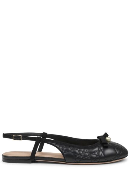 Dior Ballet Leather Slingback Ballerinas