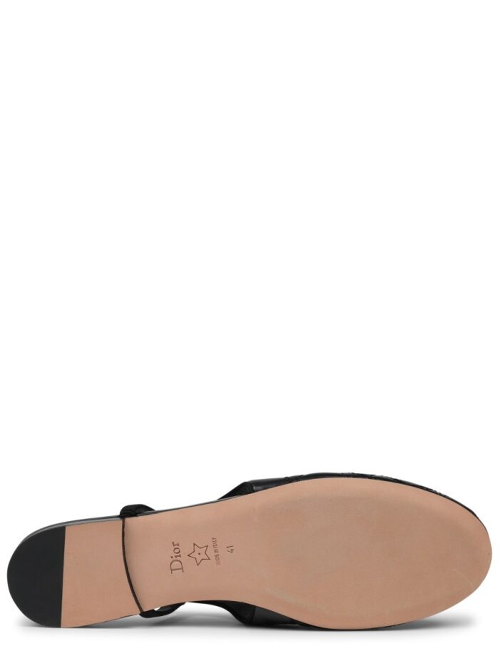 Dior Ballet Leather Slingback Ballerinas