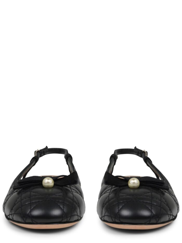 Dior Ballet Leather Slingback Ballerinas