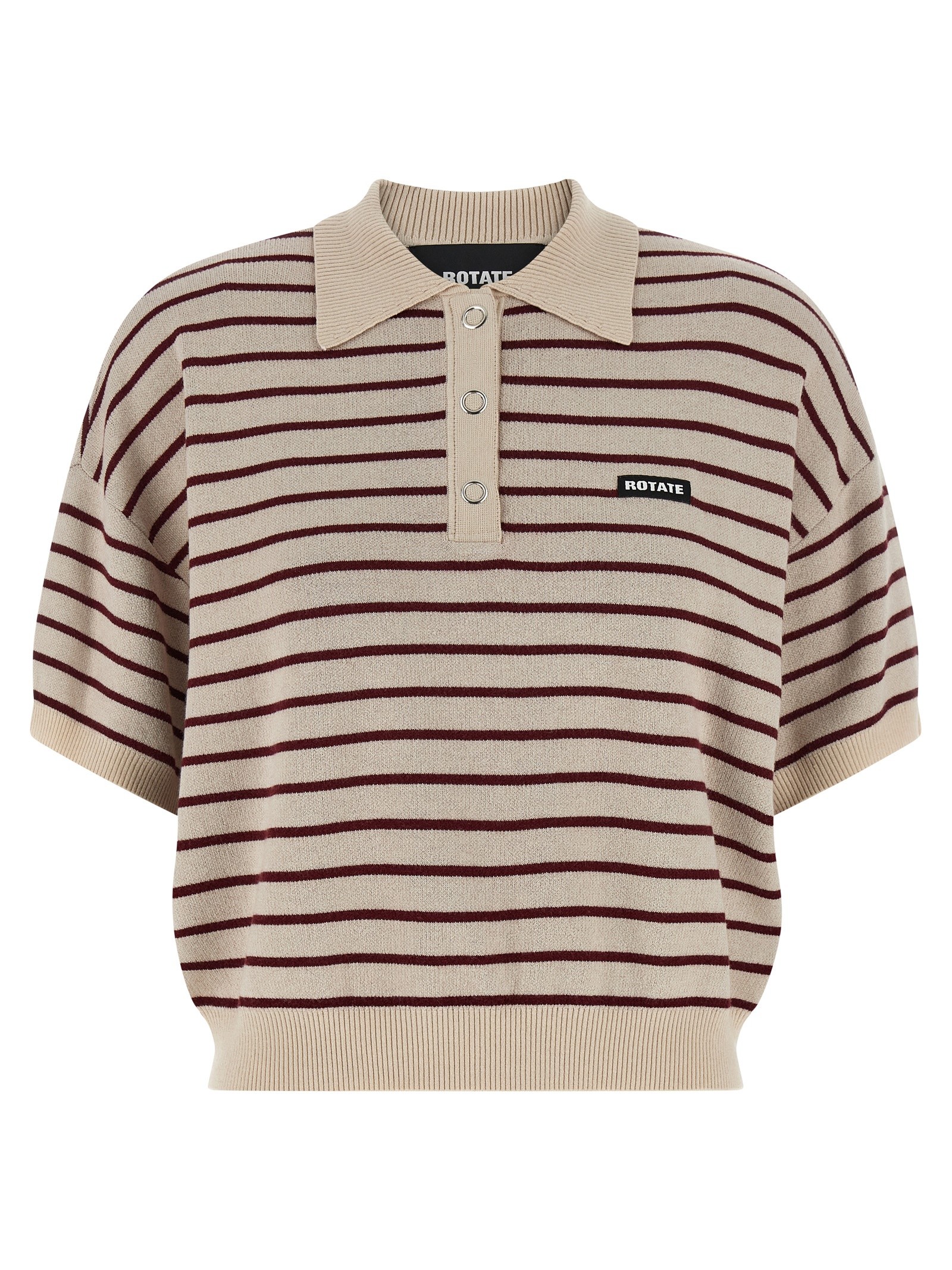 ROTATE BIRGER CHRISTENSEN 'Slinky Knit' Polo Shirt