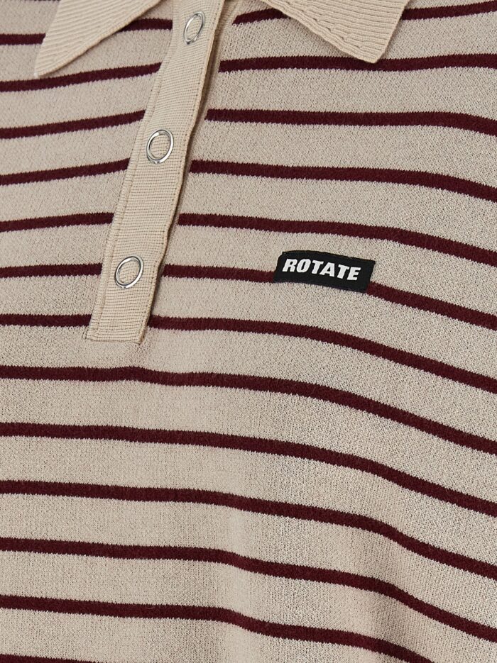 ROTATE BIRGER CHRISTENSEN 'Slinky Knit' Polo Shirt