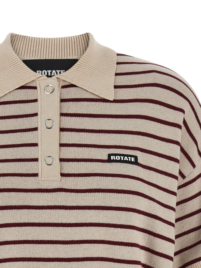 ROTATE BIRGER CHRISTENSEN 'Slinky Knit' Polo Shirt
