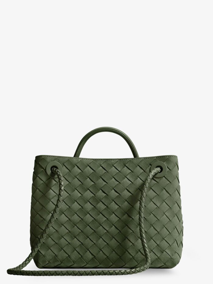 Bottega Veneta Small Andiamo Suede Handbag With Intrecciato Motif