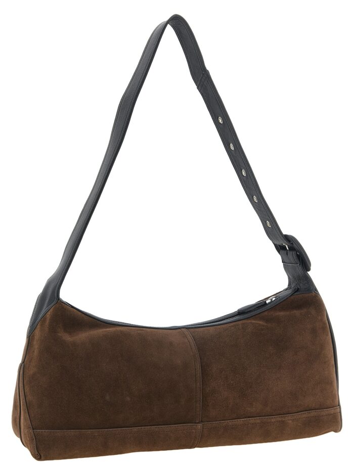 AMI PARIS Small Brown 'Etienne' Crossbody Bag