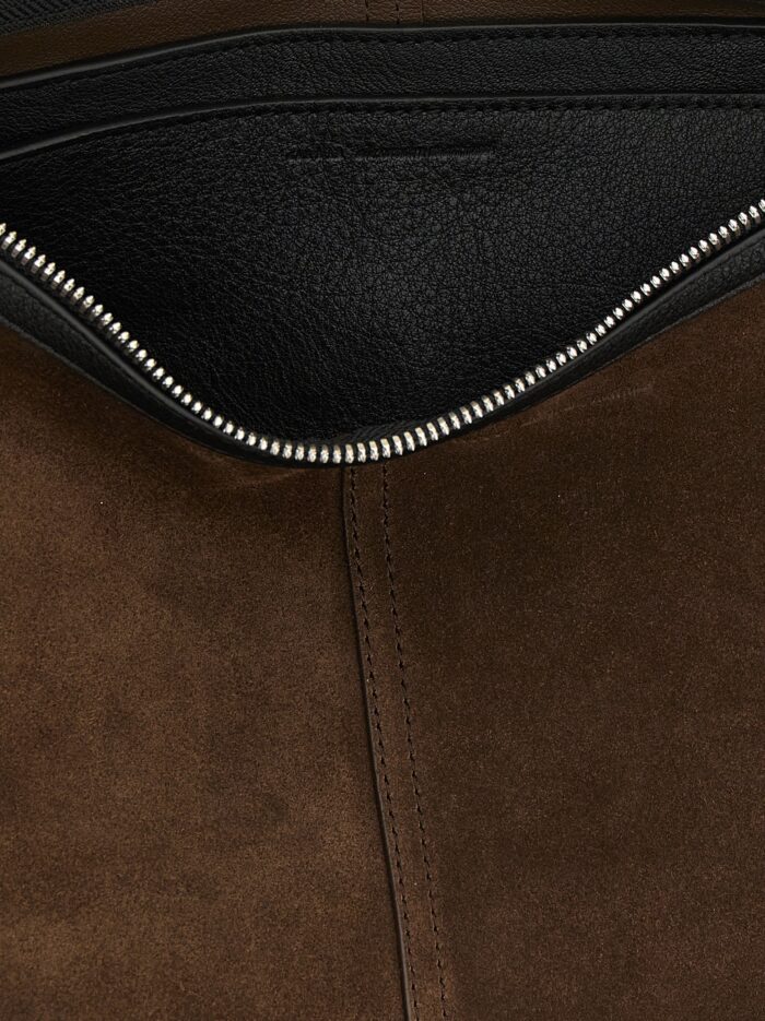 AMI PARIS Small Brown 'Etienne' Crossbody Bag