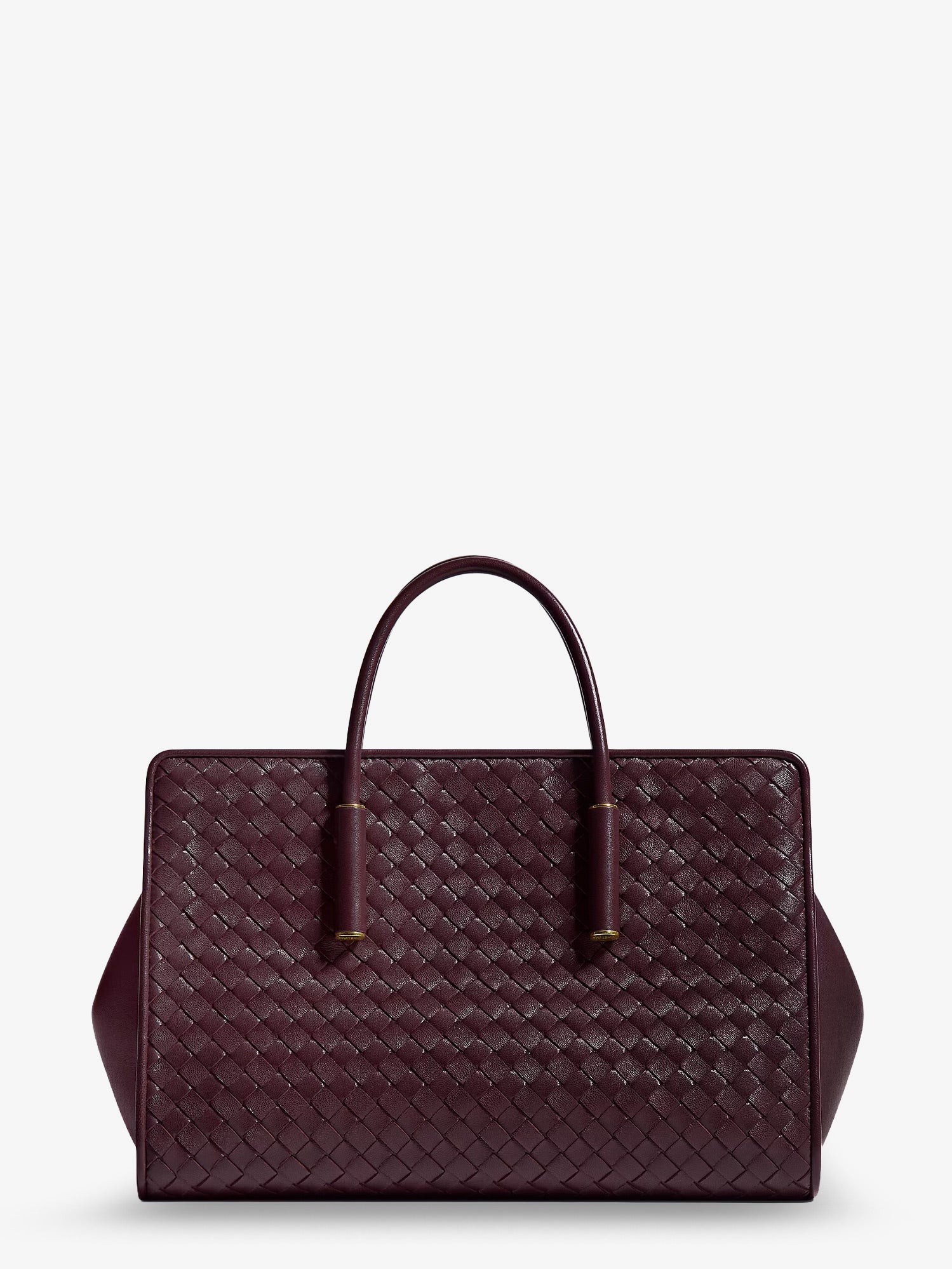 Bottega Veneta Small Leather Tote Bag With Intrecciato Motif