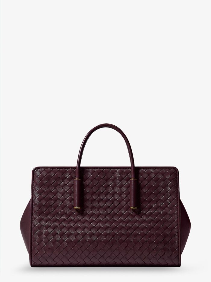Bottega Veneta Small Leather Tote Bag With Intrecciato Motif