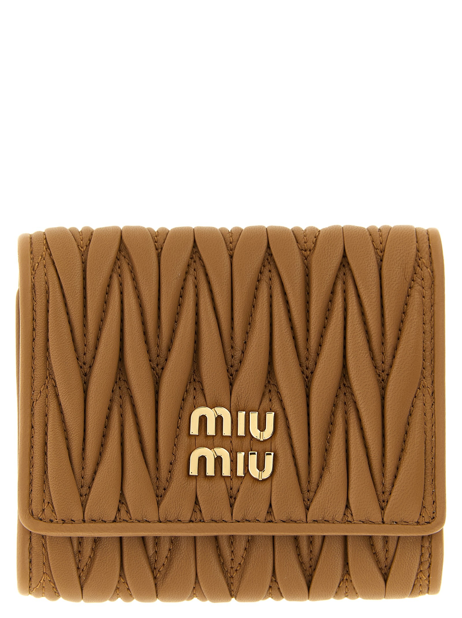 Miu Miu Small Matelassé Nappa Wallet