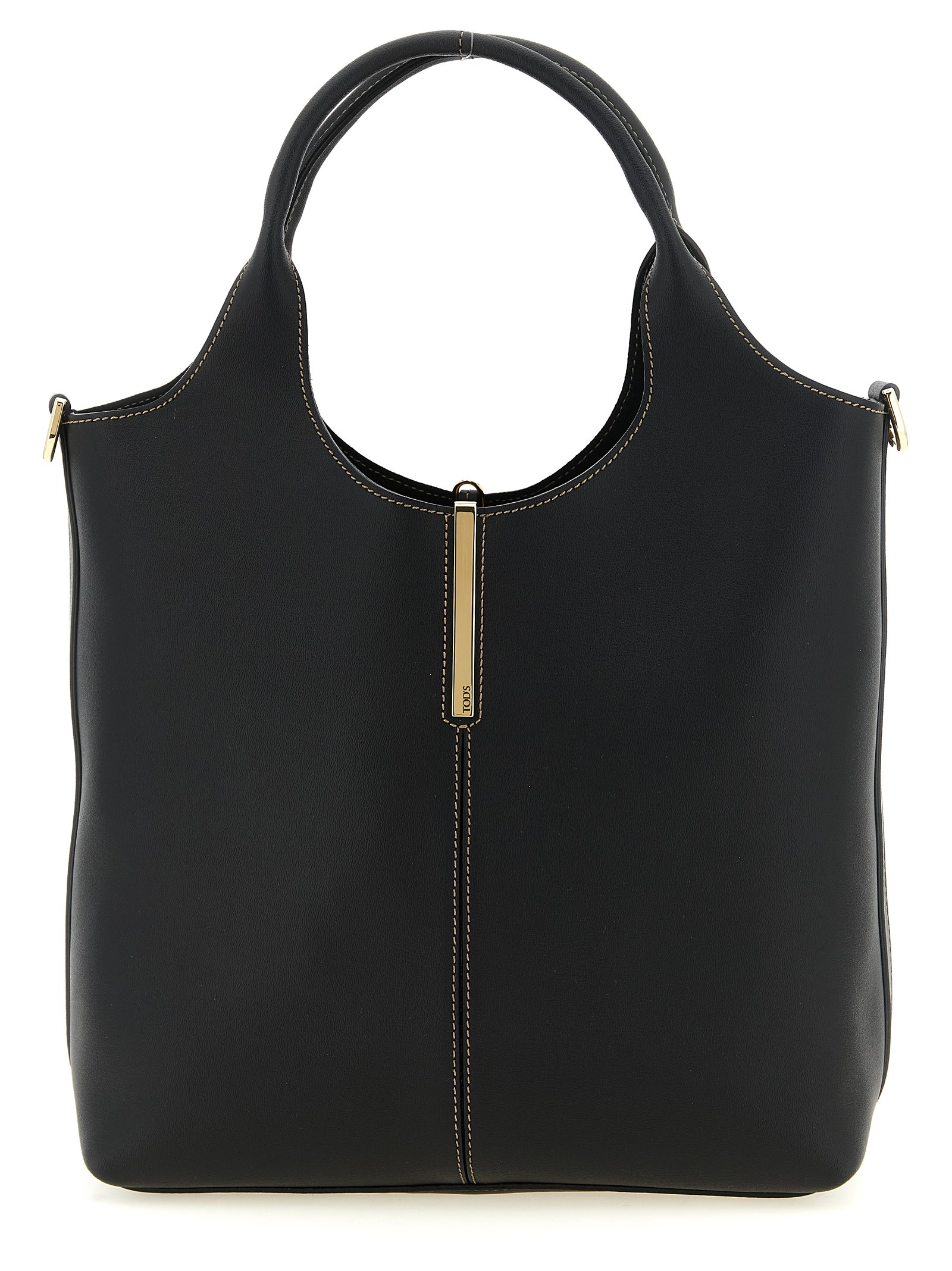 TOD'S Small Metal Plate Shopping Bag