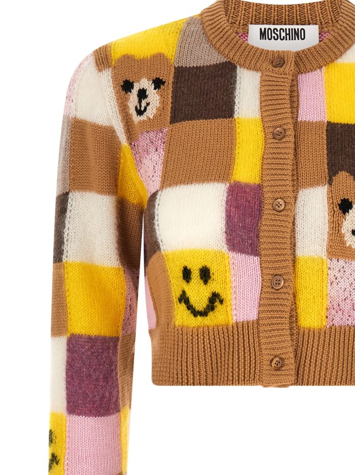 'Smiley® E 'Moschino Teddy Bear' Cardigan
