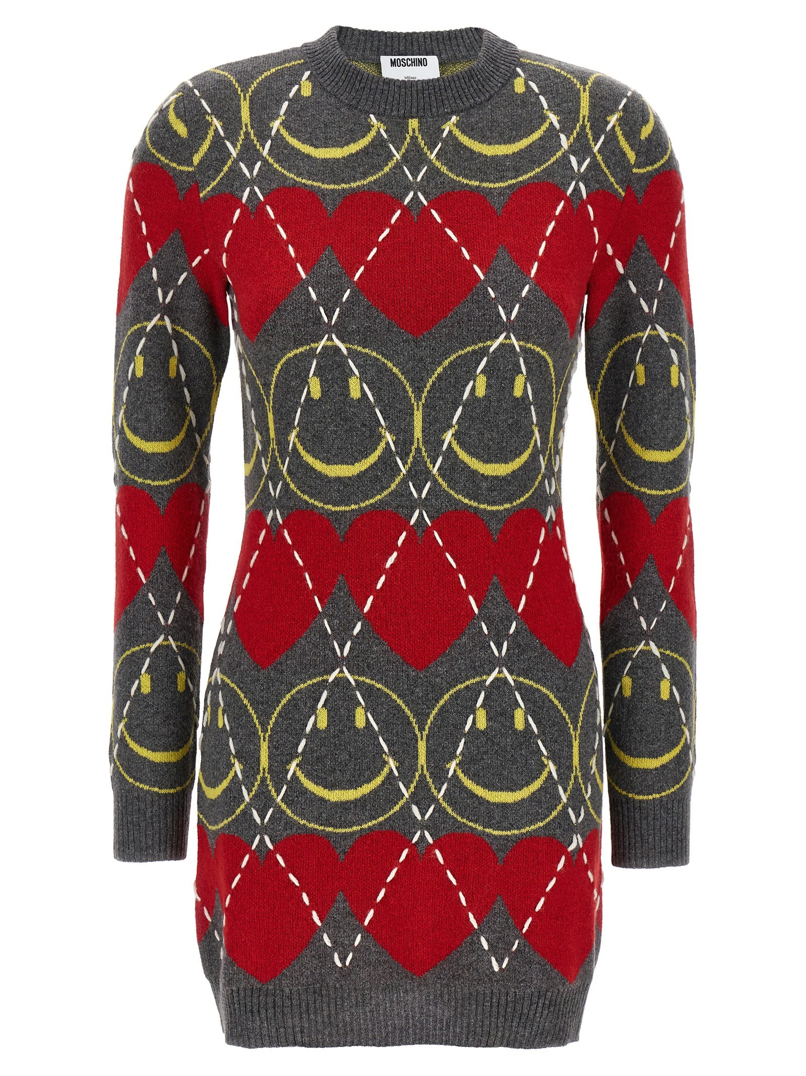 Moschino 'Smiley®' Wool Dress